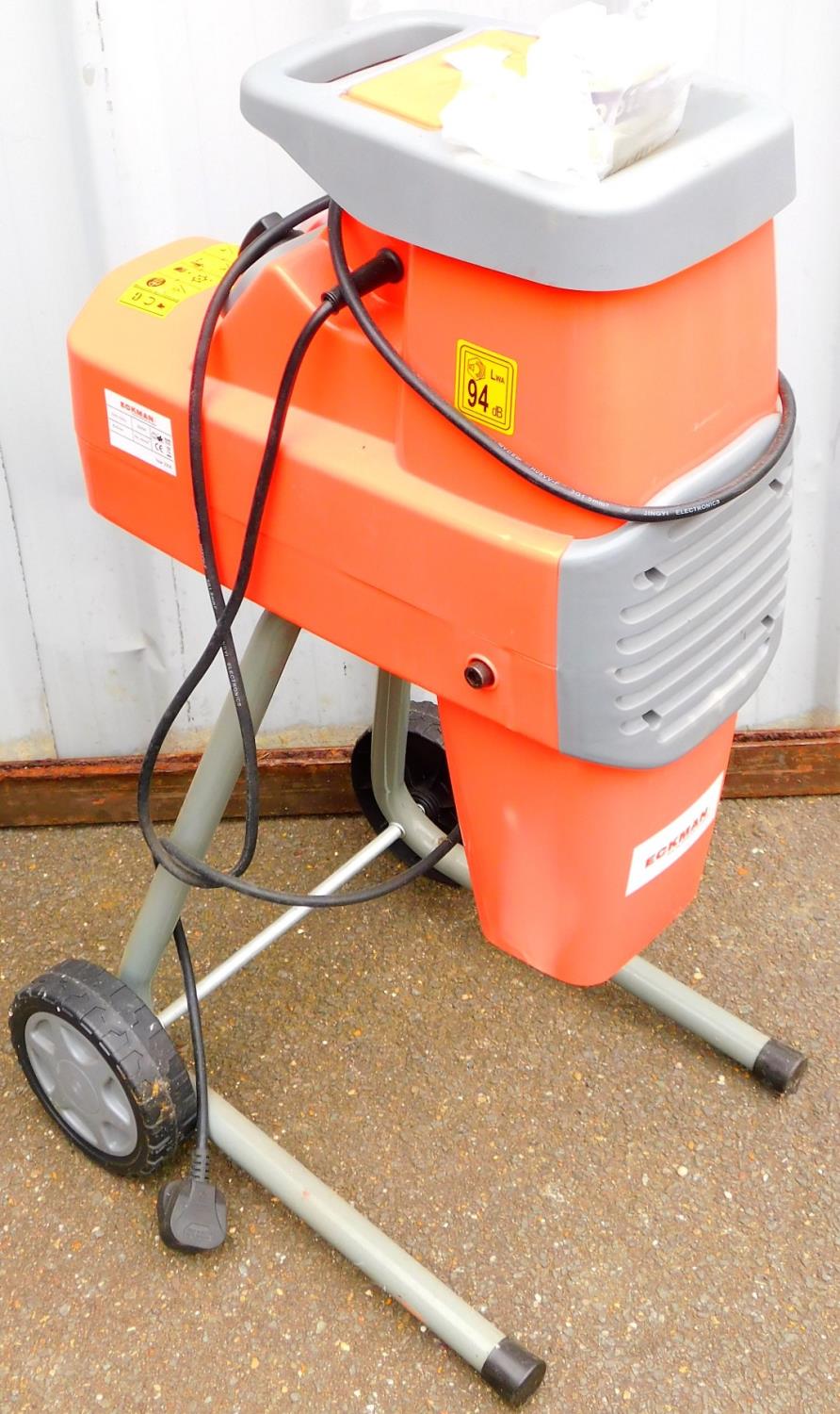 An Eckman garden shredder.