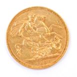 A Queen Victoria gold sovereign 1888, 8.0g.