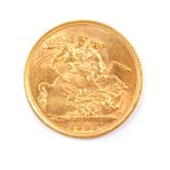 A Queen Victoria gold sovereign 1895, 8.0g.