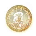A Royal Mint silver plated Richard III quincentenary silver medal, for the College of Arms 1984,