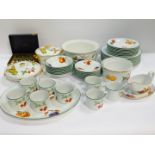 A group of Royal Worcester porcelain tablewares, decorated in the Evesham and Evesham Vale patterns,