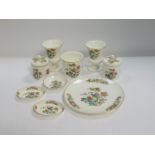 A group of Wedgwood porcelain decorated in the Kutani Crane pattern, comprising pair of