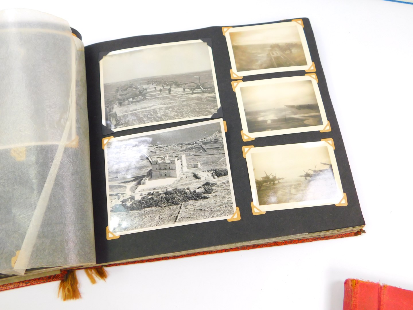 A Korean War period naval photograph album for a crew member of HMS Glory, showing life aboard ship, - Image 9 of 10