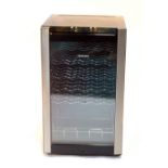 A Samsung electric wine cooler, model RW33EBSFS, compression type and refrigerator type 1, 220-