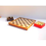 A Japanese Maruki magnetic chess set, boxed.