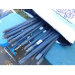 A set of drain rods.