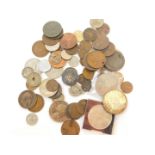 English and Continental coinage, including a George V florin 1920, George III cartwheel penny