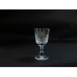 A Thomas Webb cut glass goblet, commemorating the 40th Anniversary of The Battle of Britain,