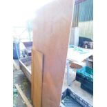 Two sheets of exterior quality plyboard.