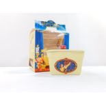 A Walt Disney Beauty and The Beast special edition Clover butter dish and cover, boxed.