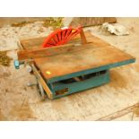 A 1950's Tyzack and Sons cast iron Circular saw bench model 2060 lacking saw frame and motor.