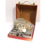 An Aldis 1960's vintage electric slide projector, cased.