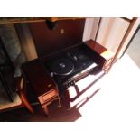 A Dynatron mahogany cased radiogram, SRX32, 65.5cm H, 101cm W, 43cm D.