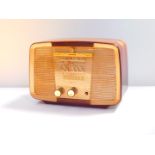 A Murphy brown bakelite cased radio, mains receiver type AC62, serial number 303765, 37cm wide.