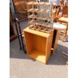 Miscellaneous furniture and effects, heater, mirror, wine rack, clothes airer, display cabinets,