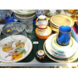 A Spode oven to tableware dish, decorated in the Stafford Flowers pattern, Carltonware circular