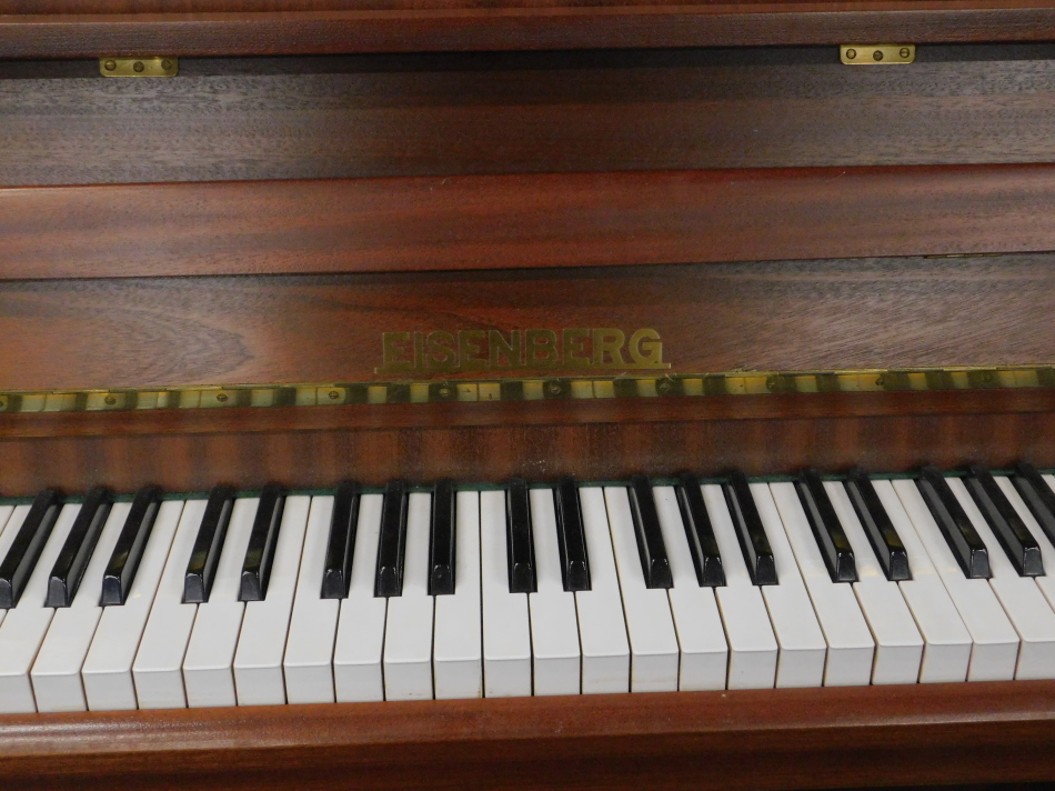 A modern Eisenberg over strung upright piano, in polished case marked to the interior, 106cm high, - Image 2 of 3