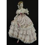 A Royal Worcester figure, The Fairest Rose, limited edition No. 1594/12500, printed marks beneath,