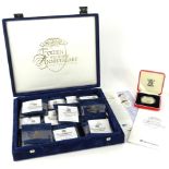 A Golden Wedding Anniversary part coin collection, to include various sterling silver coins, ten