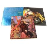 Various records. Santana Abraxas, CBS stereo 33 1/3 S64087 BI, various others, Santana the 3rd
