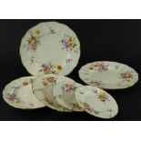 Various Royal Crown Derby Derby Posies pattern cabinet plates, 26cm wide etc. (6).