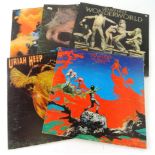 Various records. Uriah Heep, ...Very Eavy, Bronze Ilps-9142 Stereo P1970, various others,