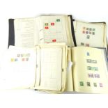 Various stamps and philately. A Coldstream ring binder stock book, containing various early 20thC