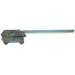 A Keetona K2 hand shear, in painted blue milled steel, with mounted holes to base, 24cm high,