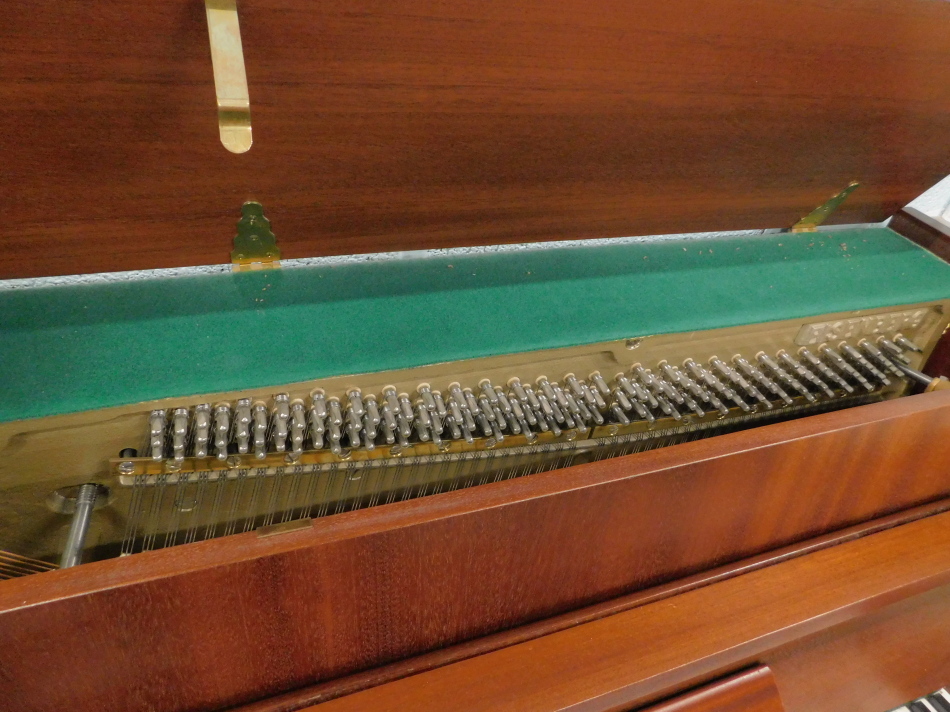 A modern Eisenberg over strung upright piano, in polished case marked to the interior, 106cm high, - Image 3 of 3