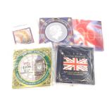 Various United Kingdom brilliant uncirculated coin collection sets, 1995, 1999, 2001, 1998 and