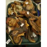 A Neil J Rose wall plaque Autumn Wind, 21cm high, and various others. (1 tray)