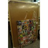 A D C Comics comic book print of various comics to include Superman, Action Comics etc., 91cm x