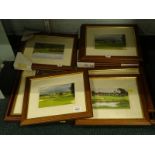 After Baxter. Various golfing prints, glazed and framed. (a quantity)