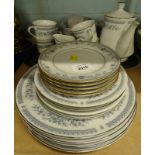 A Noritake contemporary china Chatswood pattern part service, 3484, to include dinner plates, side