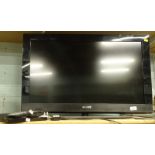 A Sony 31" colour television Bravia KDL-32CX523 LCD, with various remote controls, Sony DVD video,