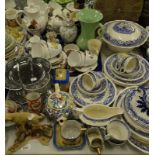 Various household china and effects, decorative ornaments, etc, a Sherratt & Simpson figure of a