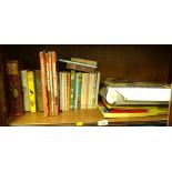 Various books, Pilgrims Progress and the Holy War, The Odd Little Girl, various football annuals,