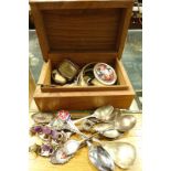 Various silver plated collector's spoons, Sark, Rogers Pass, various other silver plate etc.,