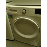 A Beko 8KG B tumble dryer, DTBC8001W, 85cm high, 56cm wide, 50cm deep.