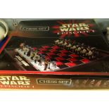 A Star Wars Episode I boxed chess set, by Really Useful, boxed.