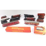 A Tri-ang OO-gauge locomotive Princess Victoria, 6205, further locomotives, boxed baggage car