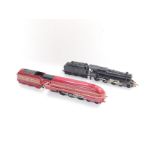 A Hornby OO-gauge locomotive and tender 'King George VI' LMS red livery, 6244, and a further LMS