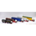 Corgi Eddie Stobart die cast 1:50 scale lorries, for Haig Transport, Bach, another log lorry,