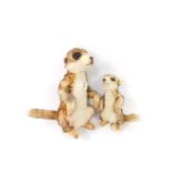 A Steiff Meerkat Cockie, with label to the ear, neck and with further label, 22cm high and another