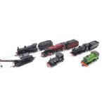 A Lima OO-gauge locomotive and tender, 1300, a Bachmann OO-gauge locomotive and tender 3205 LMS,