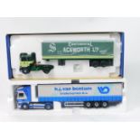 Corgi die cast 1:50 scale lorries, Kings of The Road Sackworth Limited and H J Van Bentum, boxed. (