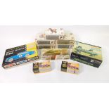 Airfix IMC and other model kits, including a Chieftan tank, collector's series Hussar, Scots Grey