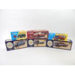 Three Corgi Guiness diecast vehicles, comprising a Bedford TK four wheel platform lorry, with