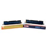 Two Lima OO gauge 205136 & 205138 Class 117 coaches, diesel multiple unit, BR Blue livery with