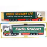 Die cast 1:50 scale lorries, Eddie Stobart The British Collection Volvo and Eddie Stobart Corgi 60